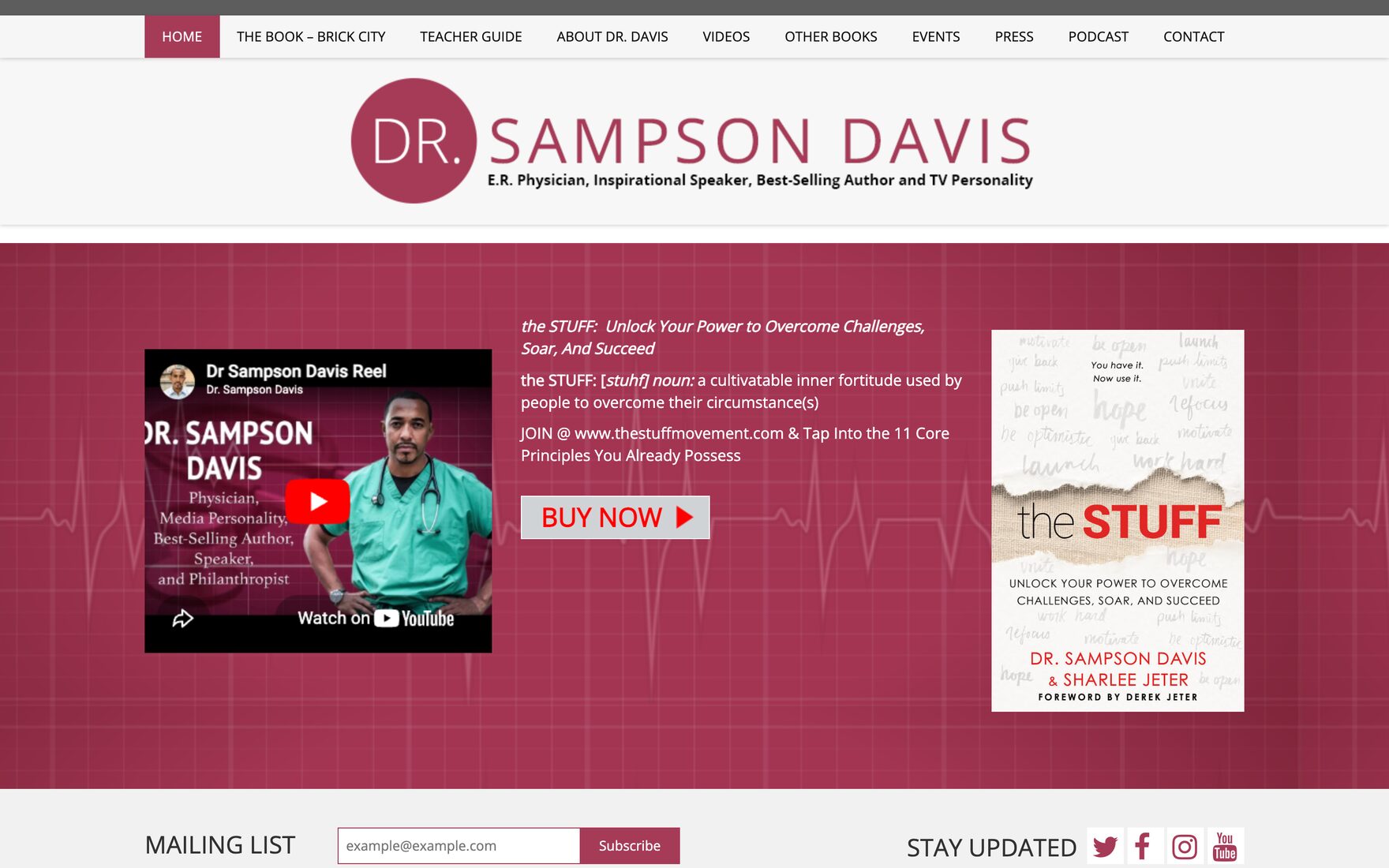 Dr. Sampson Davis, Physician, author, advocate